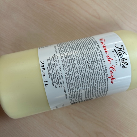 Kiehl's Creme De Corps Body Moisturizer Cream 33.8oz/1000 ml New, sealed new - Picture 13 of 16